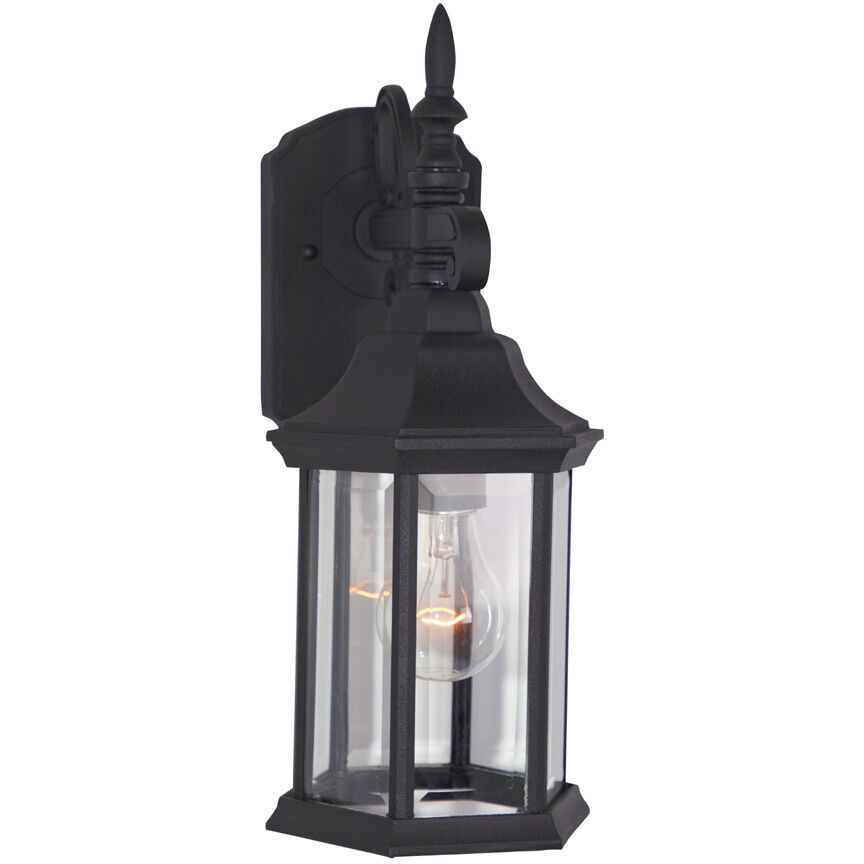 Devonshire 1 Light 14 inch Black Outdoor Wall Lantern
